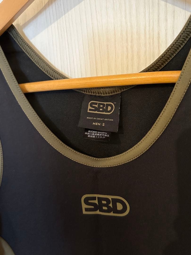 美品　SBD シングレット ENDURE Sサイズ ブラック/オリーブ