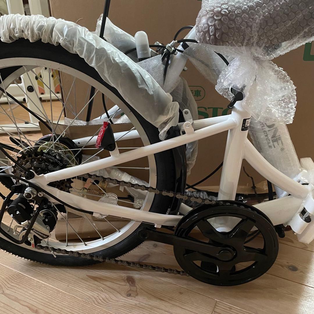 新品未使用 20インチ 折りたたみ自転車 アイジュ パールホワイト P-008