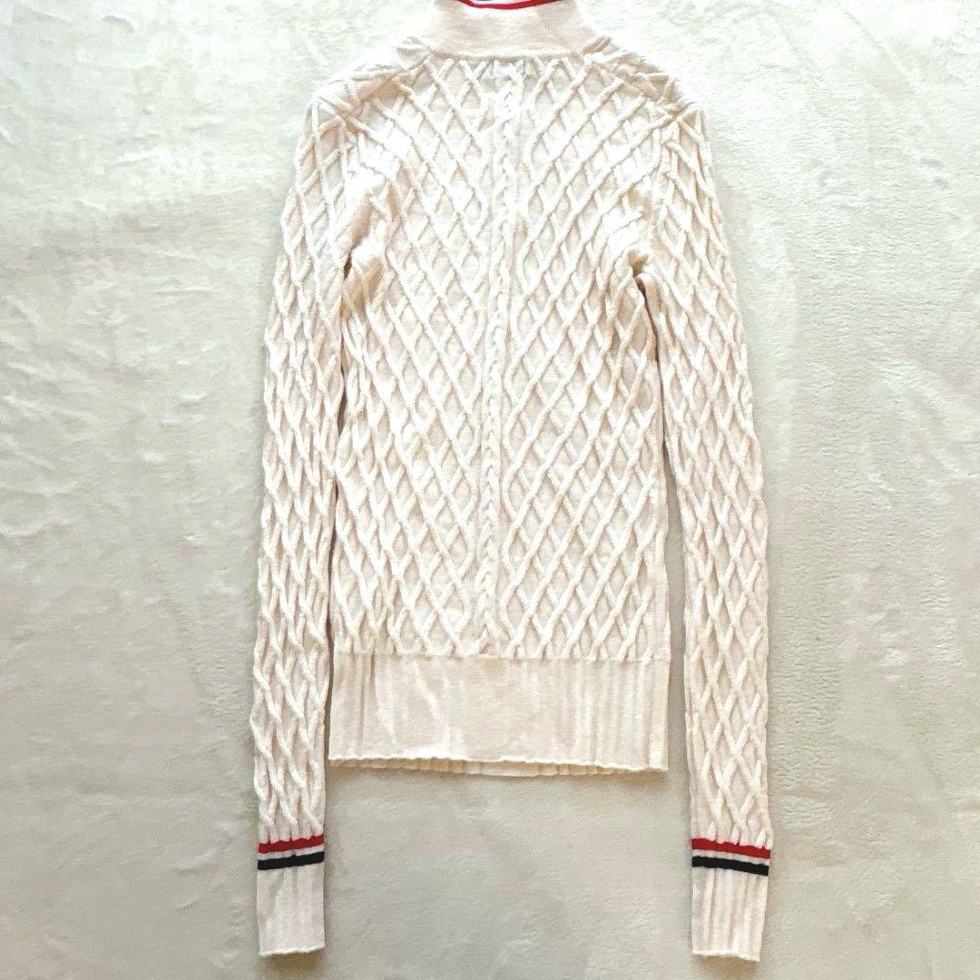 極美品✨G/FORE ジーフォア✨ハーフジップ 春ニット ケーブルニット ウール