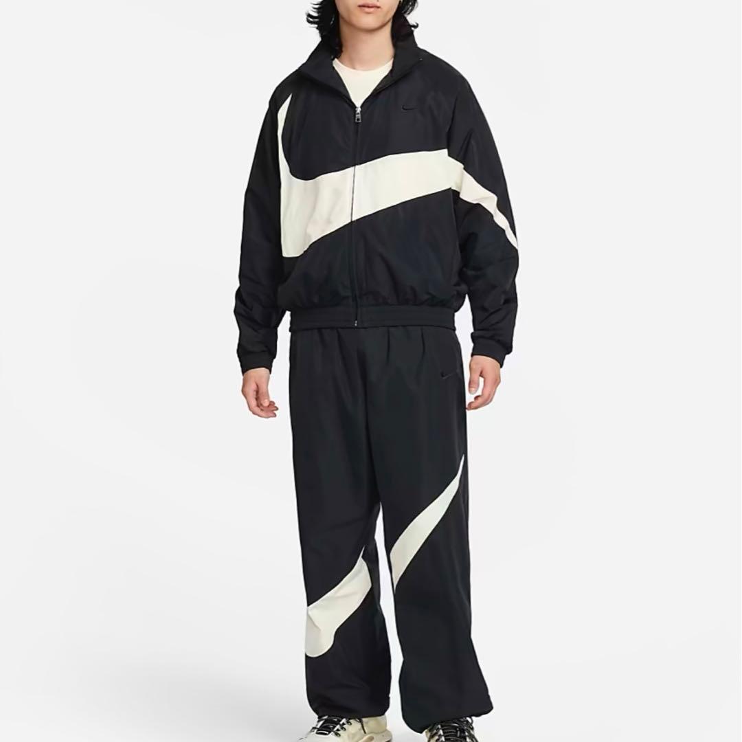 新品　完売　ネイビー　XLサイズ　NIKE ビッグスウッシュ セットアップ