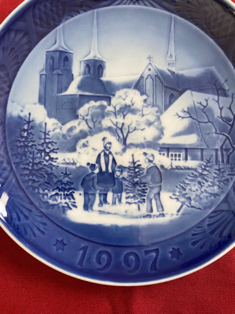 コペンハーゲン1997年 陶器皿 冬の風景