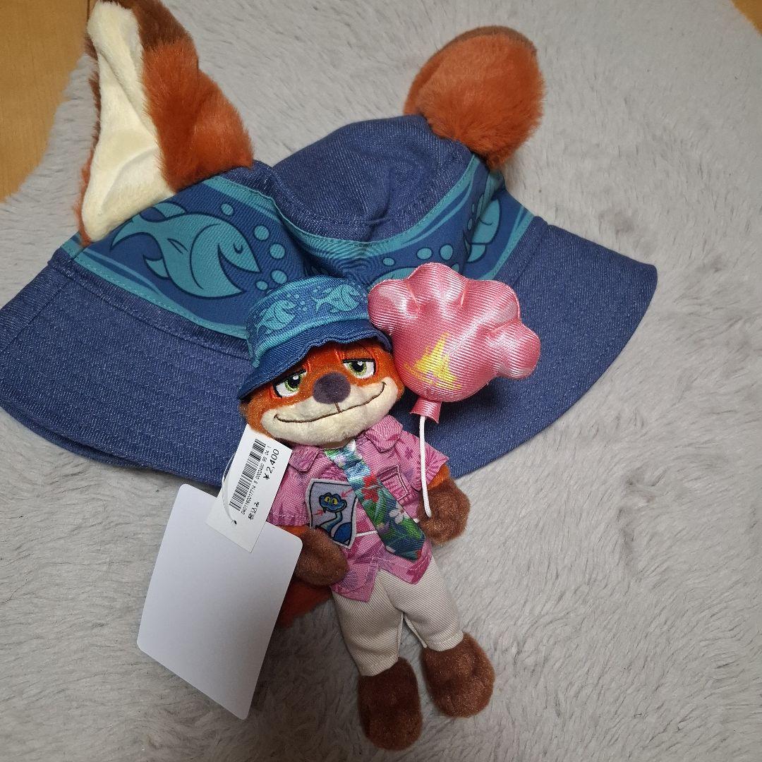 ★新品タグ付★ディズニー　ズートピア♡ニックワイルド　帽子❤ぬいば❤