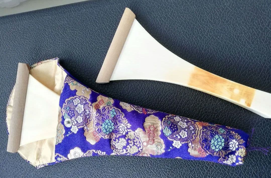 三味線短棹　2本天然撥付
