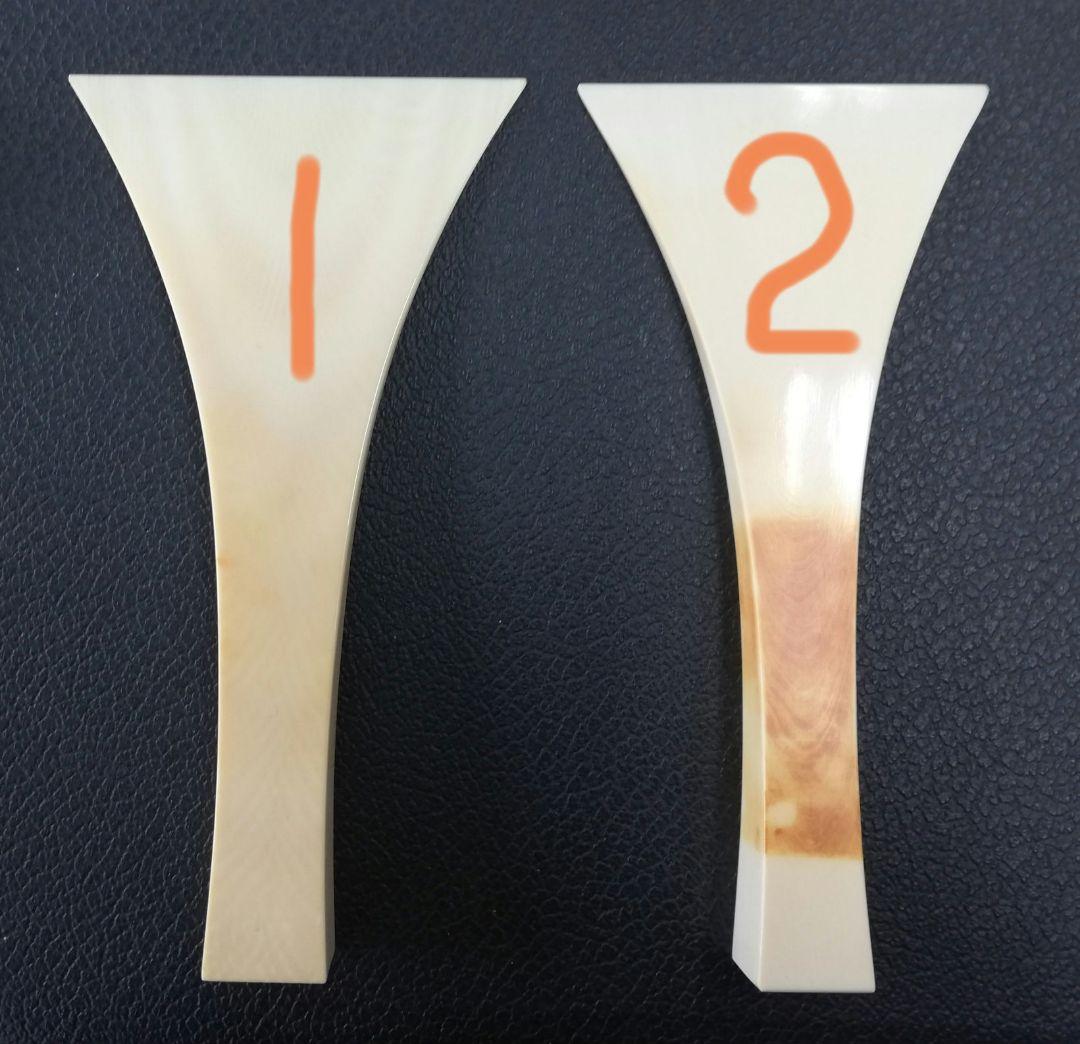 三味線短棹　2本天然撥付