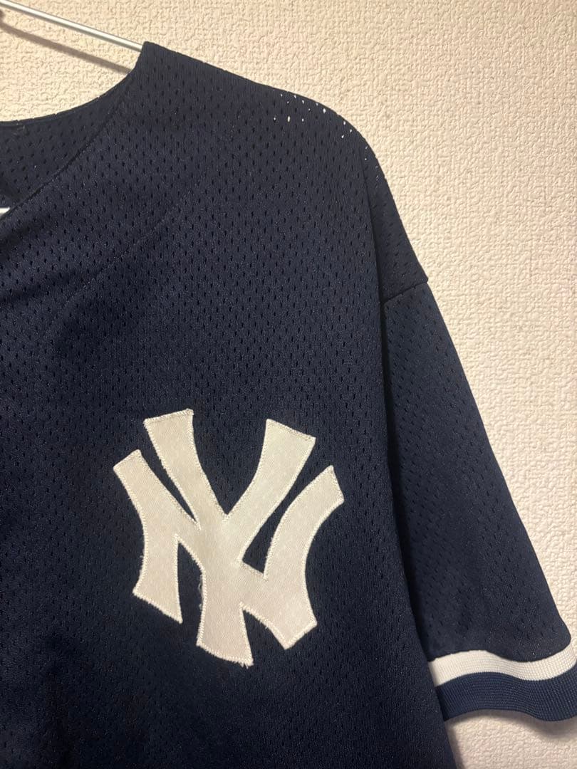MLB ヤンキース メッシュ ゲームシャツ ユニフォーム