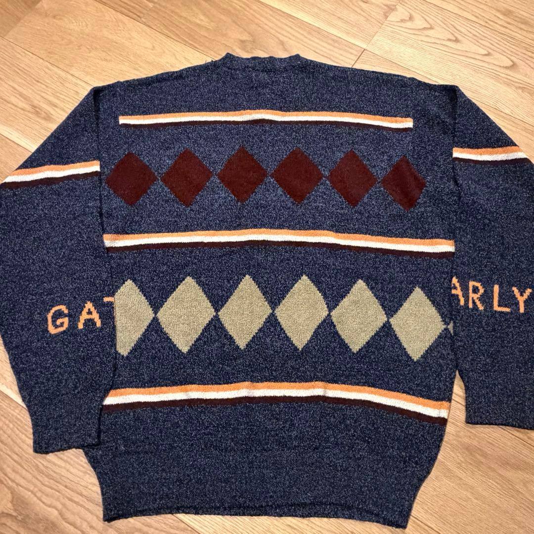 【美品】PEARLY GATES パーリーゲイツ ウール混在ニット　セーター