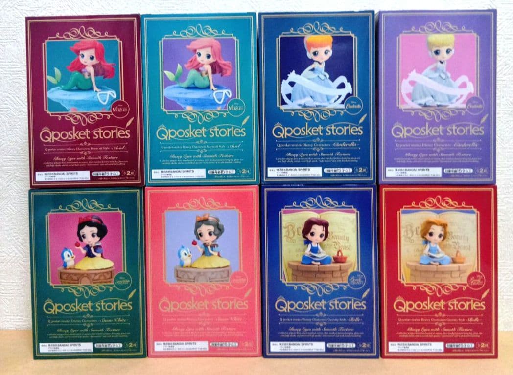 Qposket　アリエル　シンデレラ　ベル　白雪姫　8点