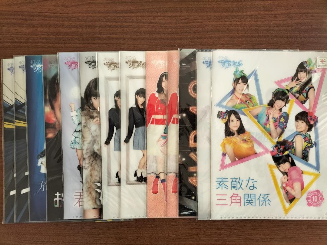 未開封非売品AKB パチンコクリアファイル13枚、CD3枚、トレーディングカード