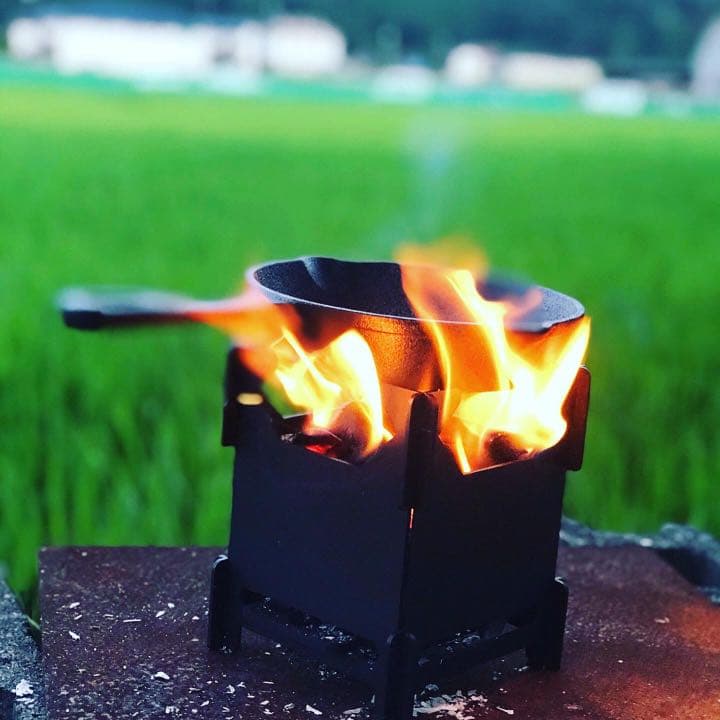 キャンプストーブ　秋　紅葉バージョン　手作り日本製