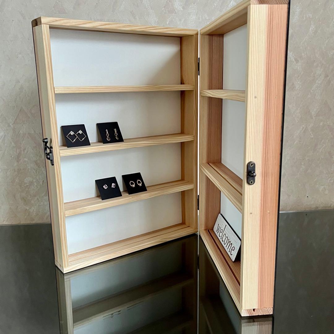 【おまけ付き】ハンドメイド 折りたたみ式ディスプレイ棚／マルシェ・イベント用什器