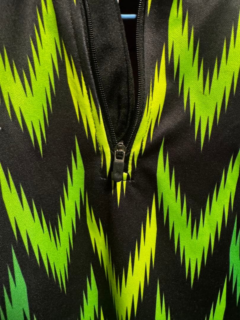 Nike サッカーウェア ジャージ 黒/緑/黄　ナイジェリア　上XL 下L