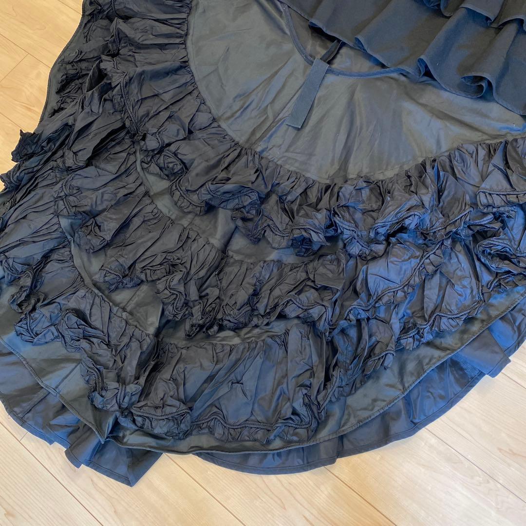 フラメンコ　練習用バタデコーラ　黒