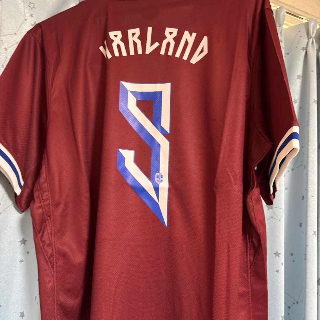 サッカーユニフォーム　ノルウェー代表　9番　ハーランド　タグ有