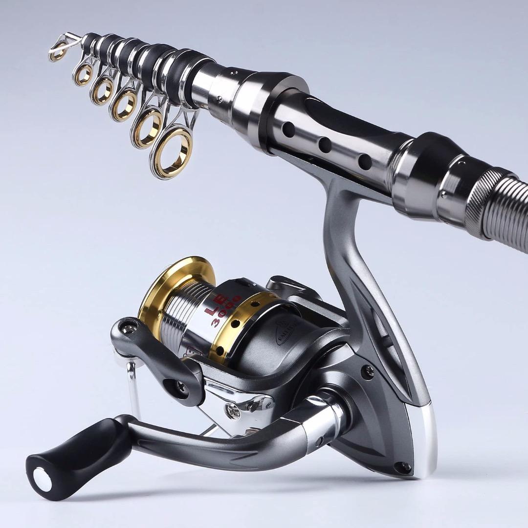 釣りセット 釣り竿セット カーボン製 ロッド スピニングリール