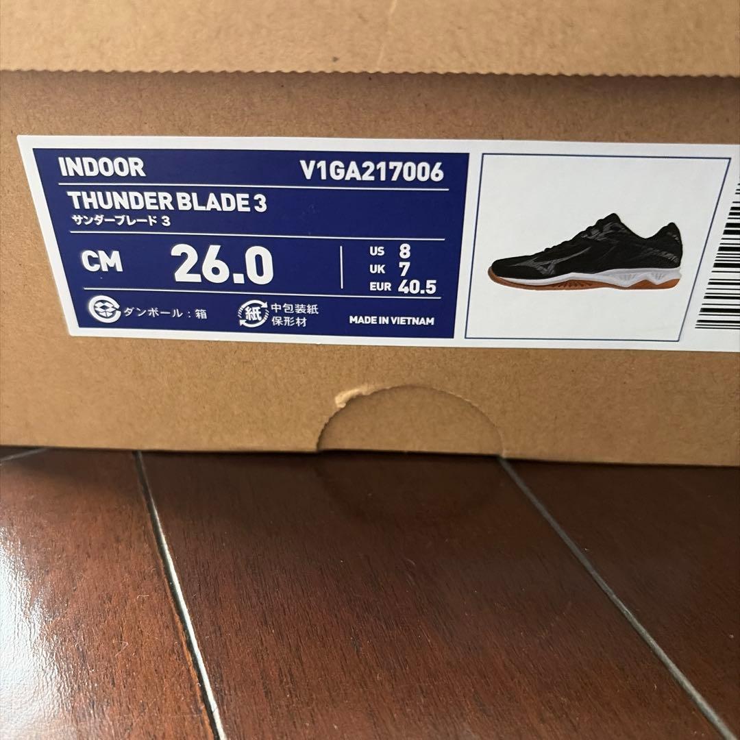 MIZUNO ミズノ サンダーブレード3 バレーボールシューズ 26.0㎝