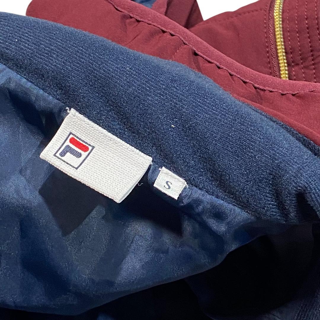 FILA GOLF フィラゴルフ 中綿 ベスト ジャケット S レッド ゴールド