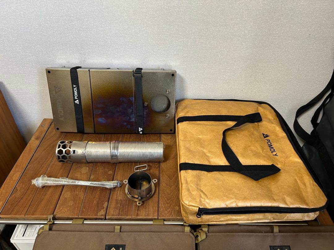 POMOLY TIMBER Lite チタンストーブ （単一ガラス窓版） ？