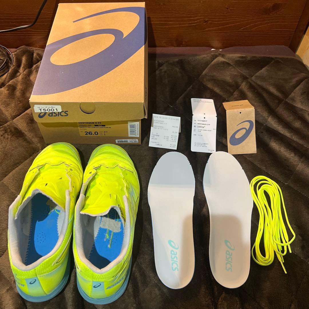 ASICS アシックス DESTAQUE K FF デスタッキ　26.0cm黄色