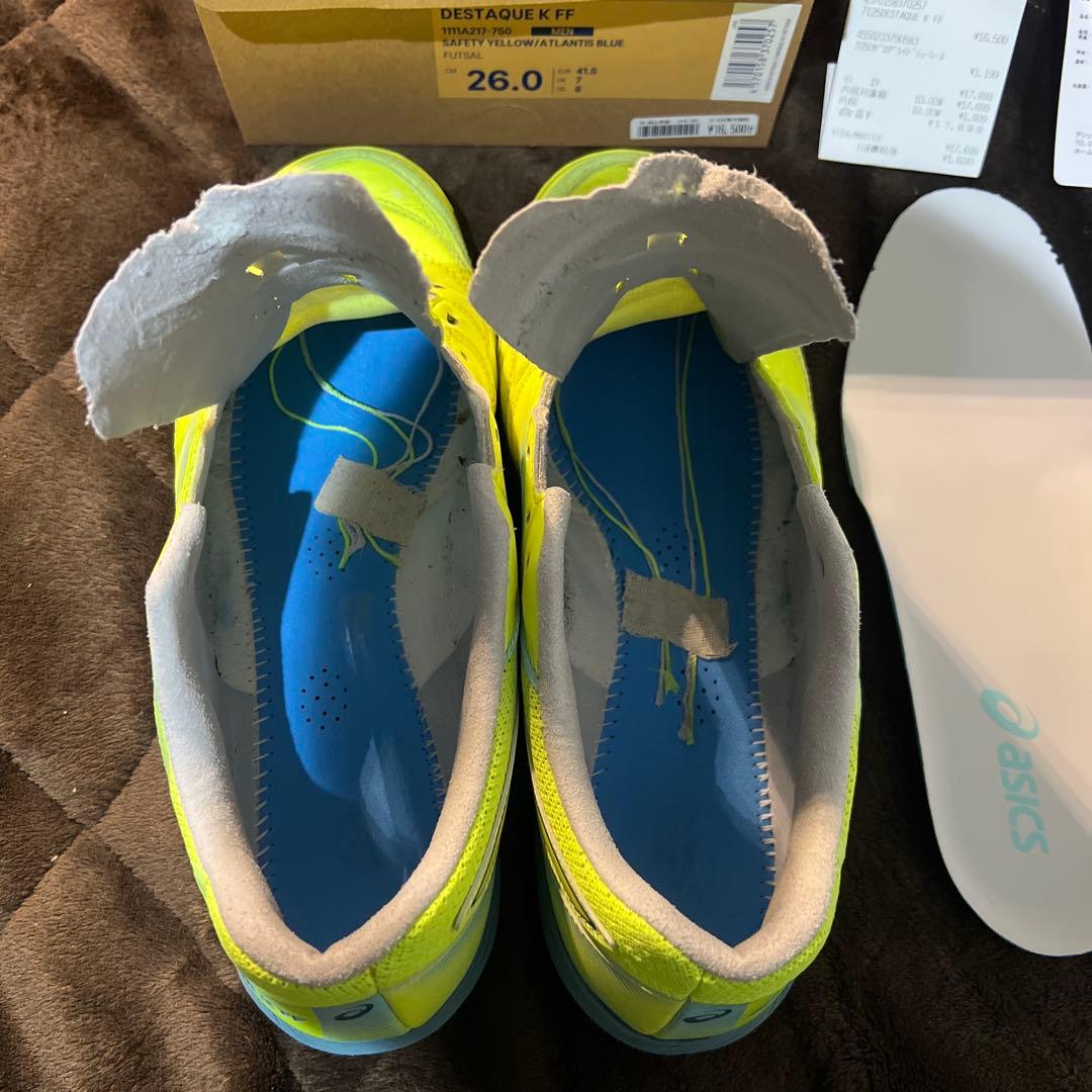 ASICS アシックス DESTAQUE K FF デスタッキ　26.0cm黄色
