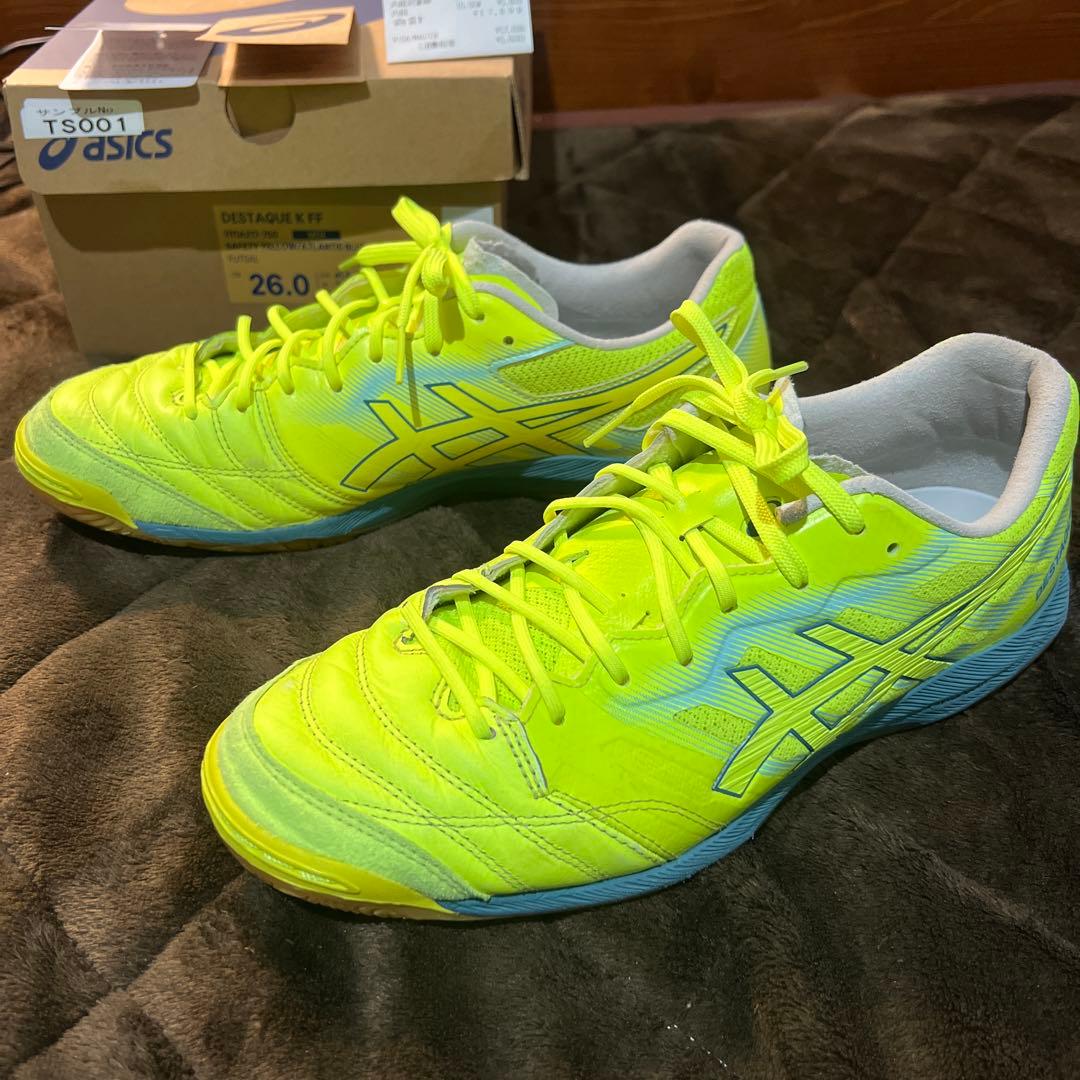 ASICS アシックス DESTAQUE K FF デスタッキ　26.0cm黄色