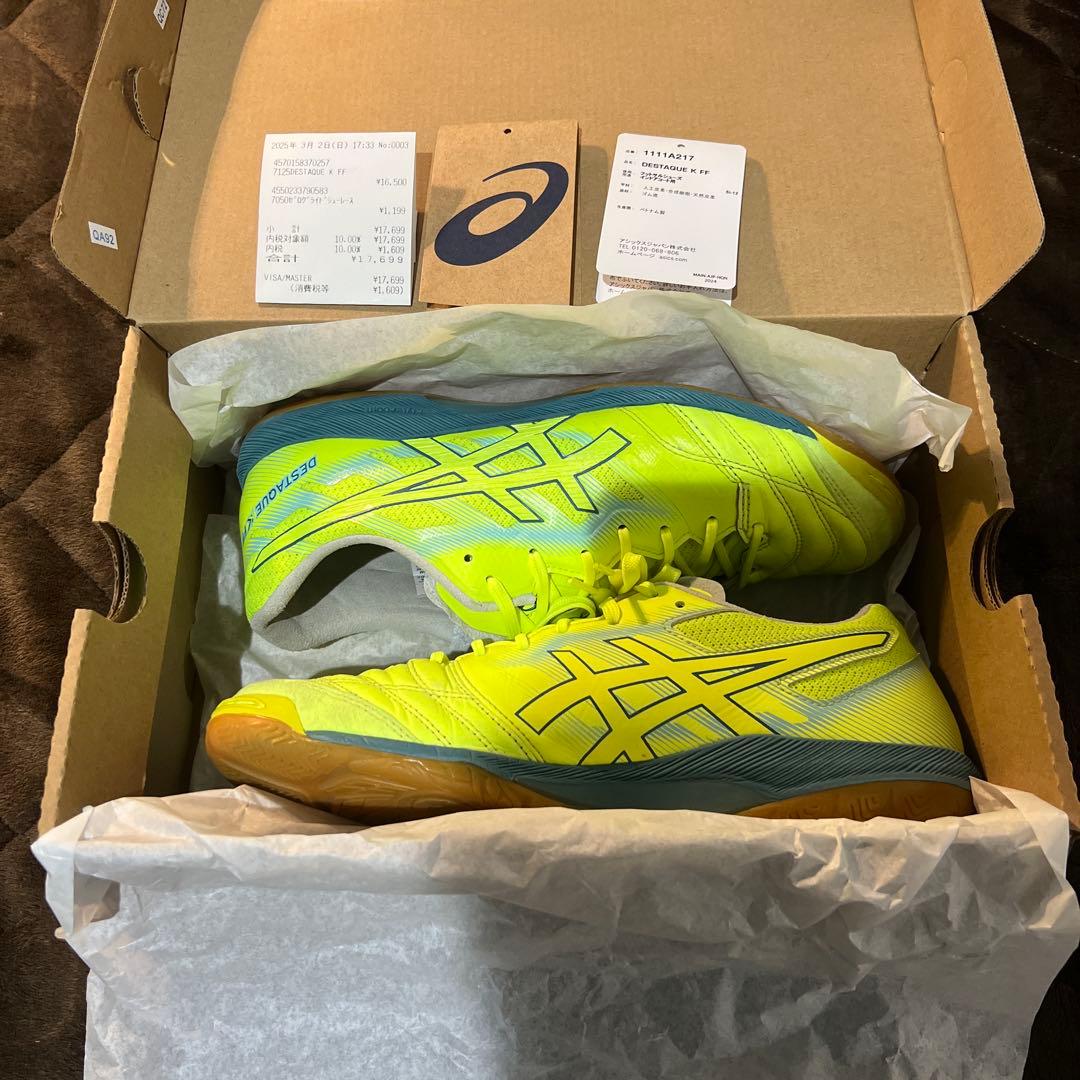 ASICS アシックス DESTAQUE K FF デスタッキ　26.0cm黄色