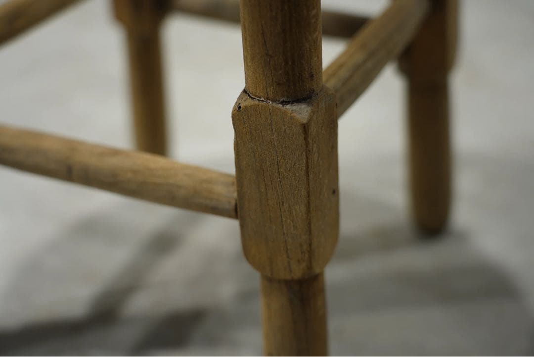 丸スツール　木製椅子　昭和レトロ　チェア　ビンテージ