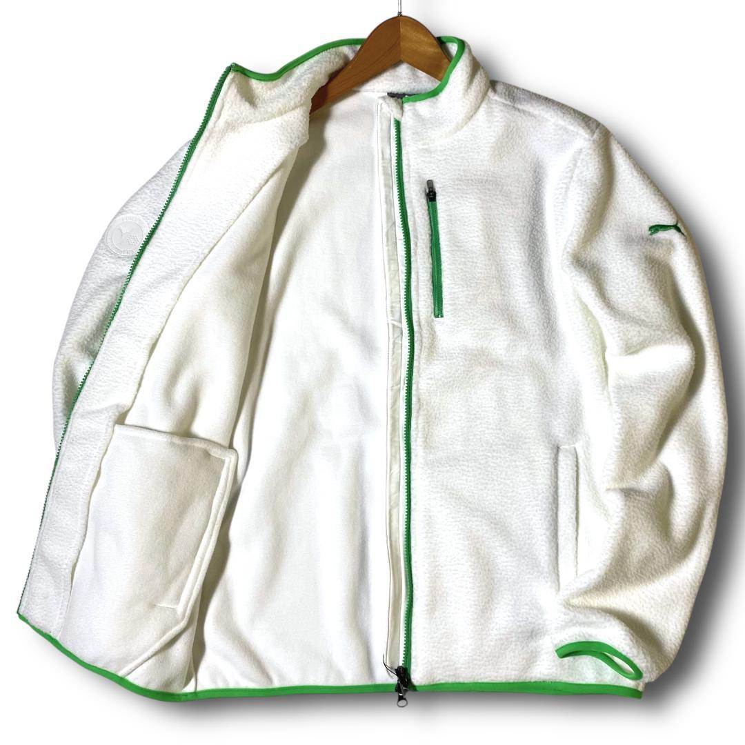 XL 新品 プーマ ゴルフ 定価1.4万 保温 防寒 フリース ジャケット 白
