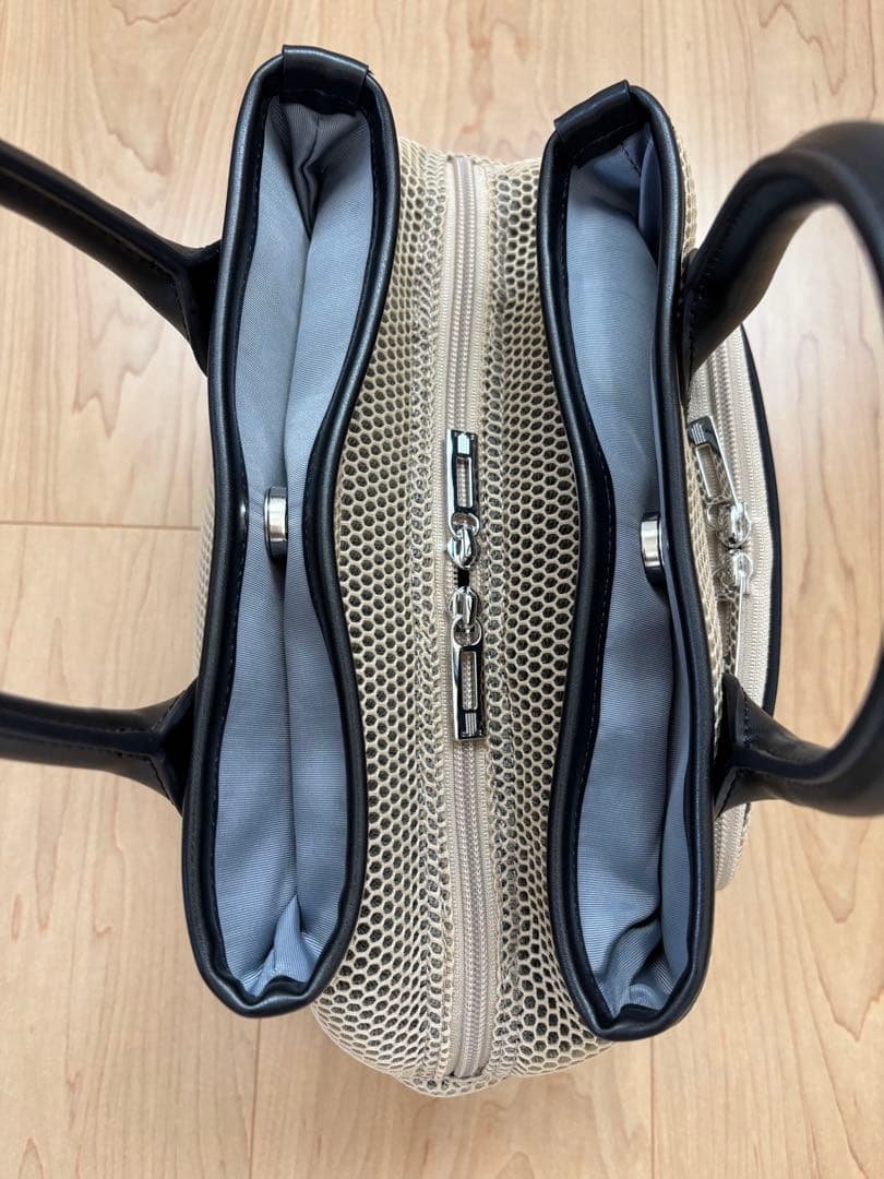 【極美品】LANVIN SPORT ダブルラッセルメッシュカートバッグ ゴルフ