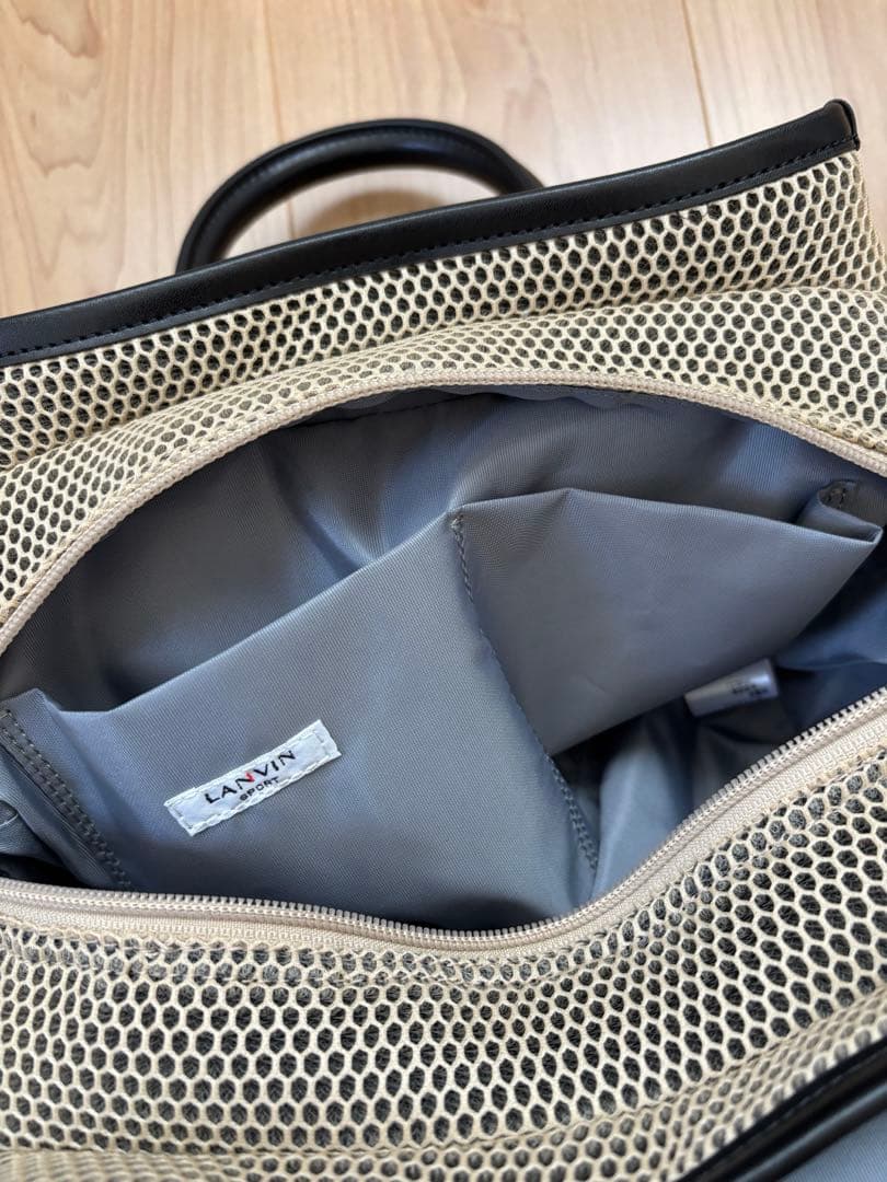 【極美品】LANVIN SPORT ダブルラッセルメッシュカートバッグ ゴルフ