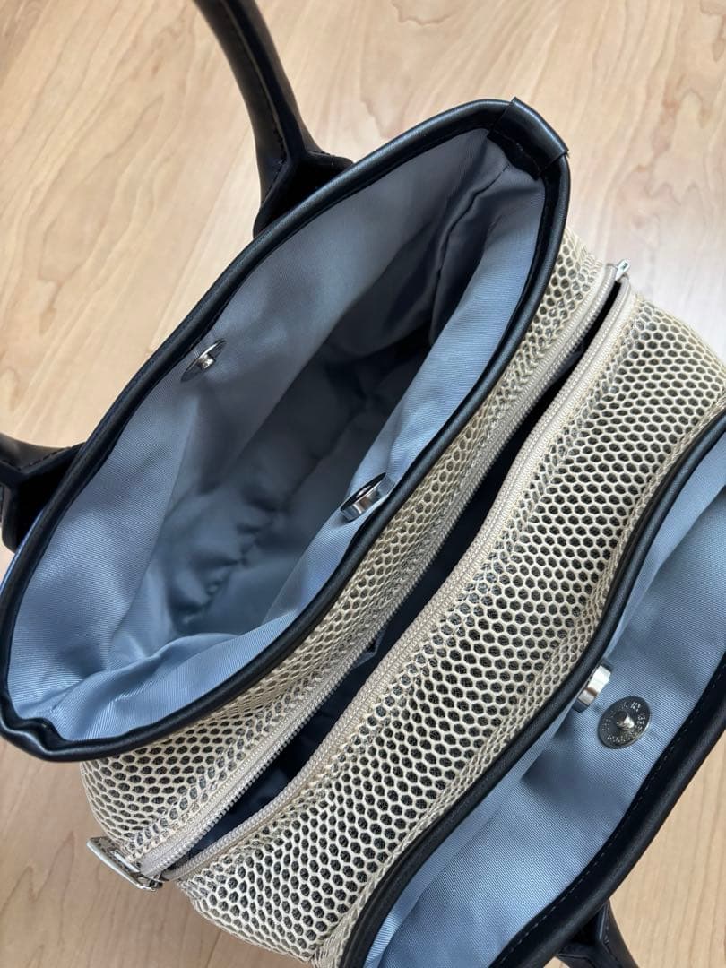 【極美品】LANVIN SPORT ダブルラッセルメッシュカートバッグ ゴルフ