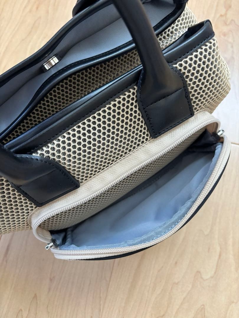 【極美品】LANVIN SPORT ダブルラッセルメッシュカートバッグ ゴルフ