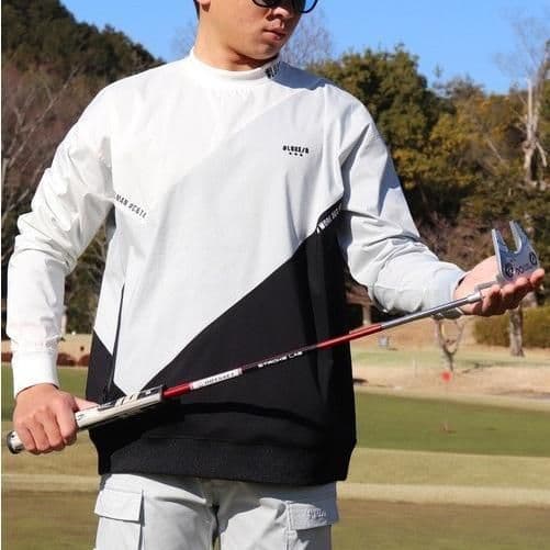 LUXE/R GOLF ストレッチ布帛プルオーバー 45933WHXL