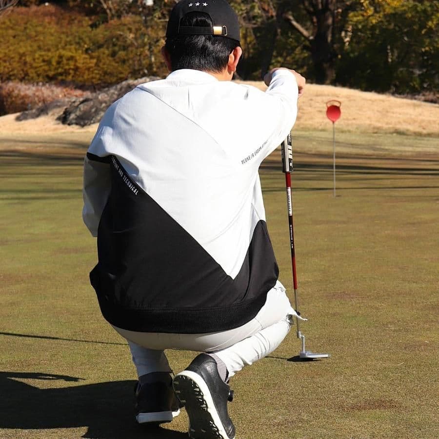 LUXE/R GOLF ストレッチ布帛プルオーバー 45933WHXL