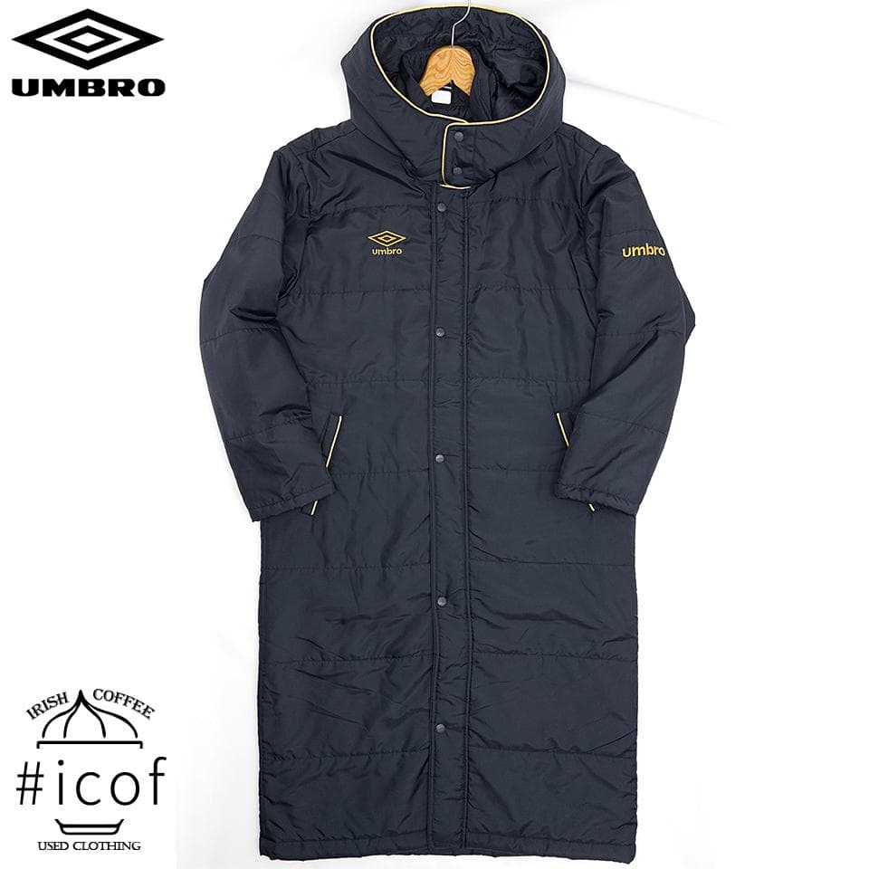 美品✨UMBRO アンブロ ロングダウン ベンチコート 中綿 b15