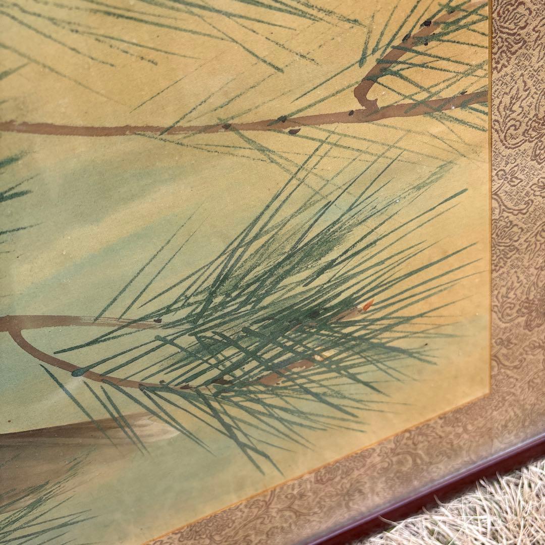 日本画 「双鯉」水墨画