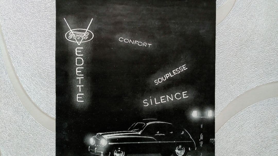 ルイジコラーニCOLANI Ford Vedette 広告1951フォードSAF