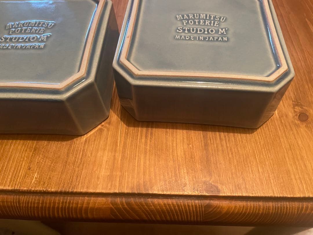 meals マルミツポテリ　スタジオエム　おせち　重箱　隅切2段重　陶器