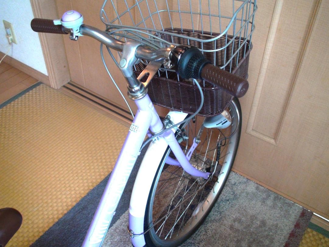 ◆ガールズ 自転車 22インチ パープル ヘルメット他オマケ付き