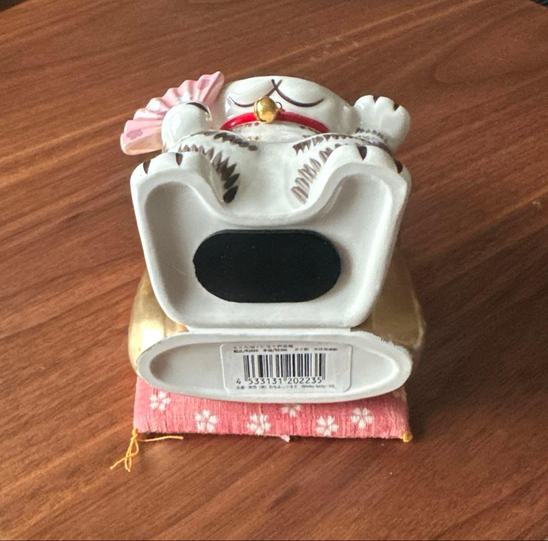 【新品未使用】ダヤン桜宝くじ立て貯金箱