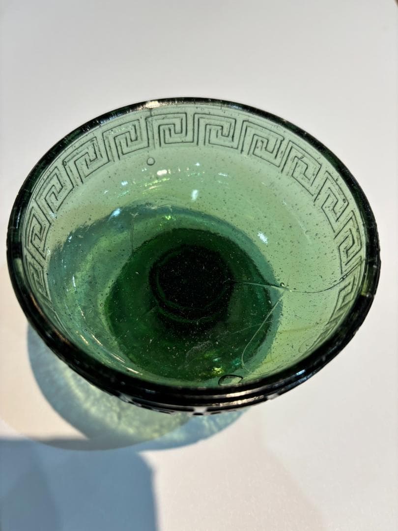 大正 かき氷カップ プレスガラス 手作りガラス デザートカップ2個セット