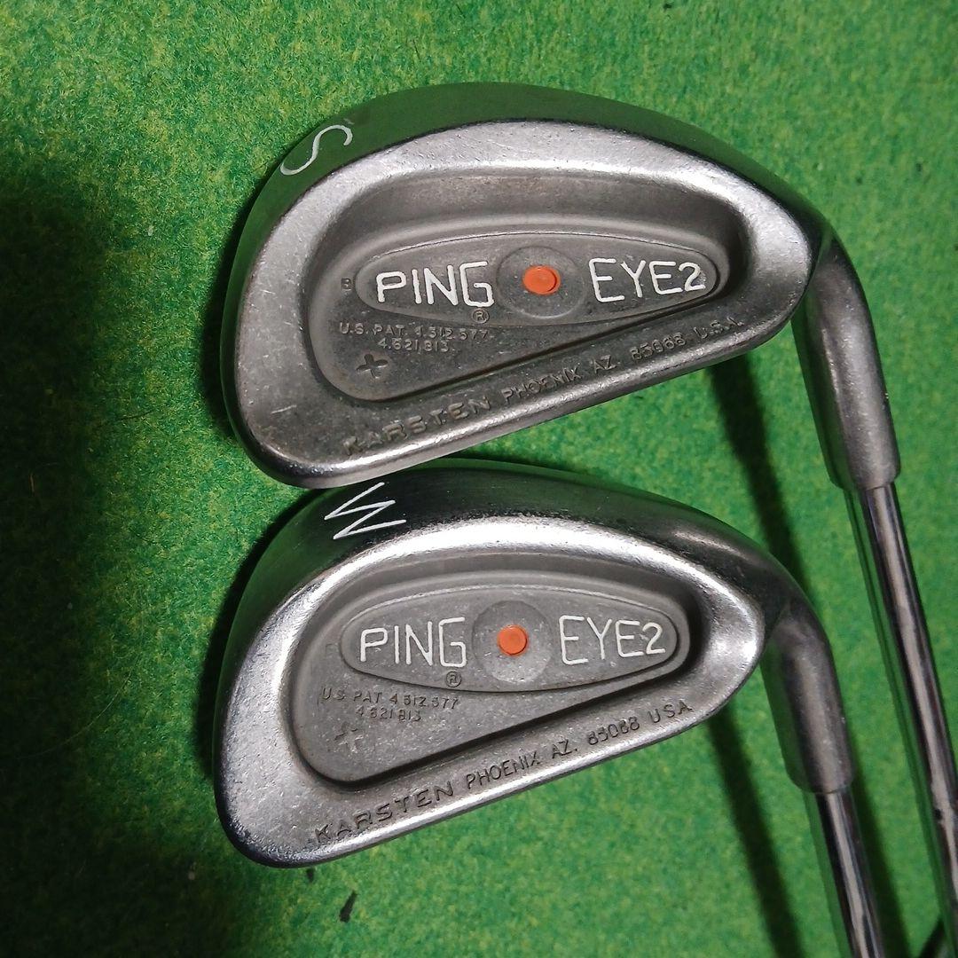 PING EYE2＋アイアン　ステンレス　4-W、SW 8本　橙ドット