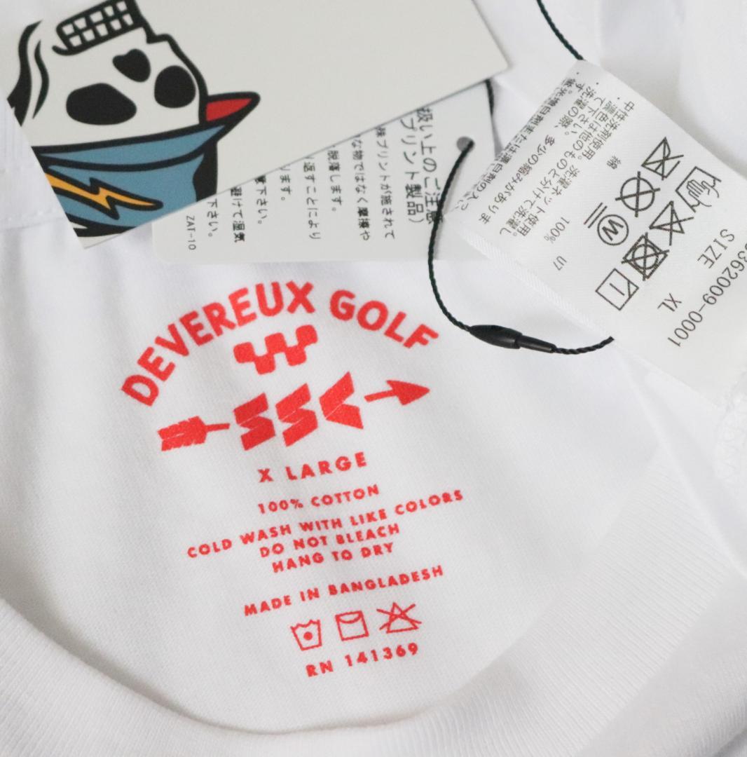 コラボ！新品【デヴァロー ゴルフ】Tシャツ 白 XL(オーバーサイズ)