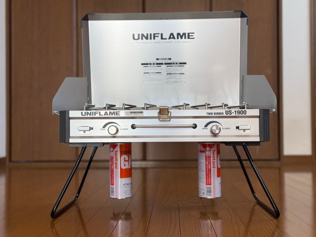 ユニフレーム　US-1900 ツインバーナー　収納袋付き
