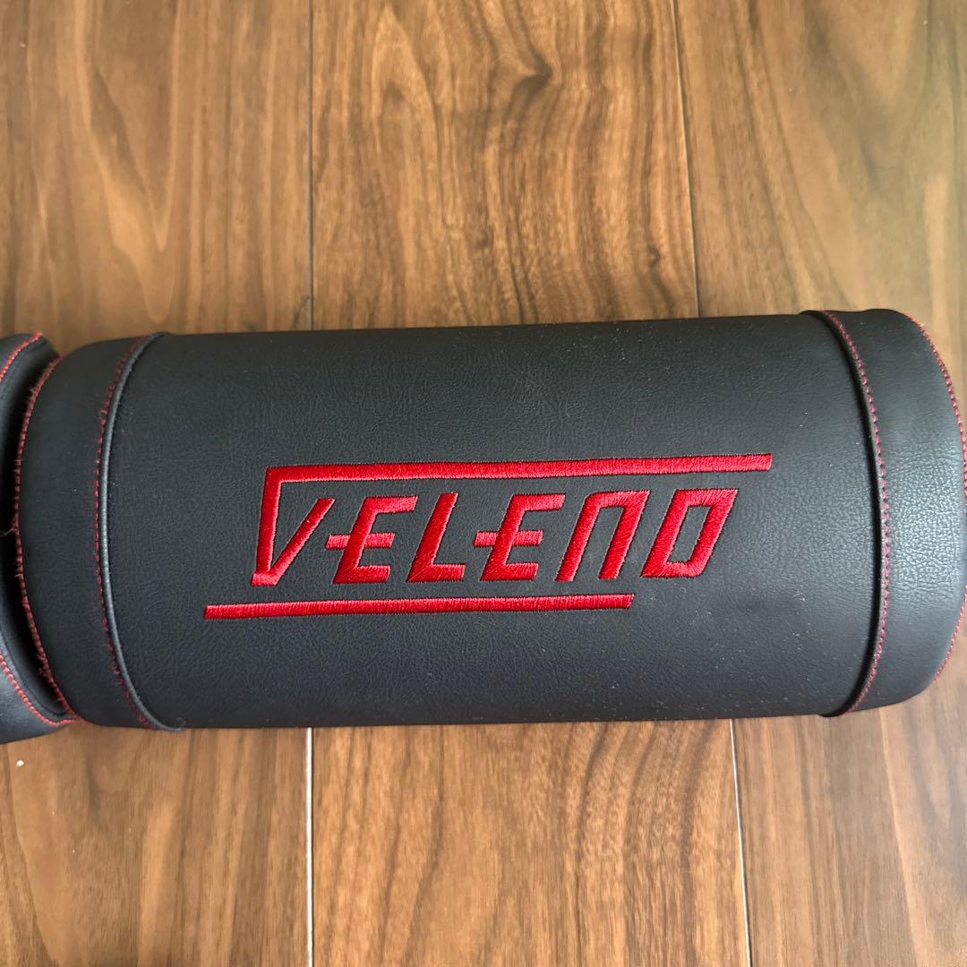 VELENO ネックパット 腰クッション 自転車クッションセット 黒/赤