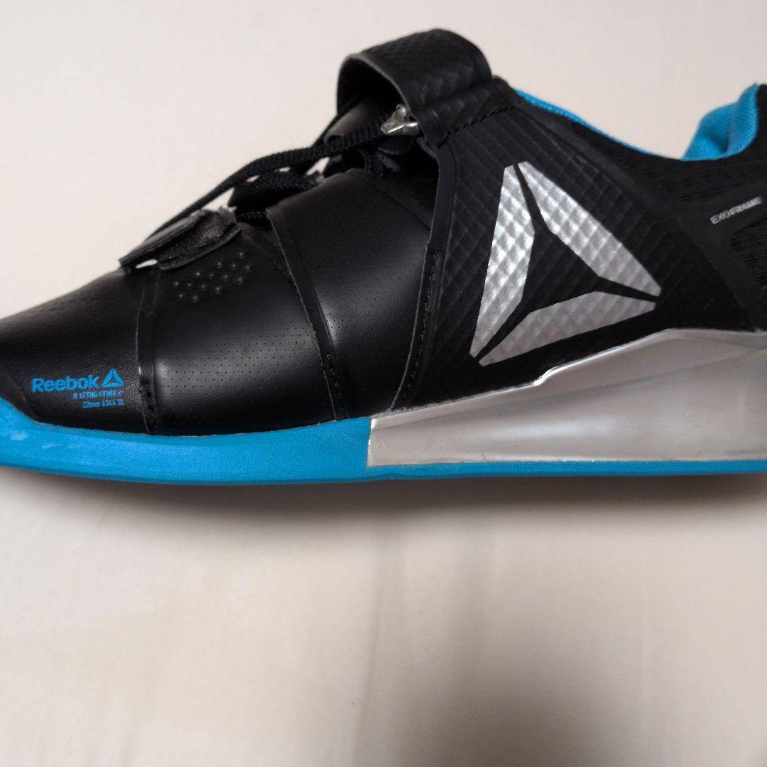 Reebok ウエイトリフティングシューズ ブラック レガシーリフター/ブルー