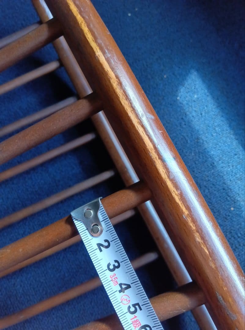 木製オーバル型マガジンラック　ヴィンテージ　キツツキマーク　飛騨産業