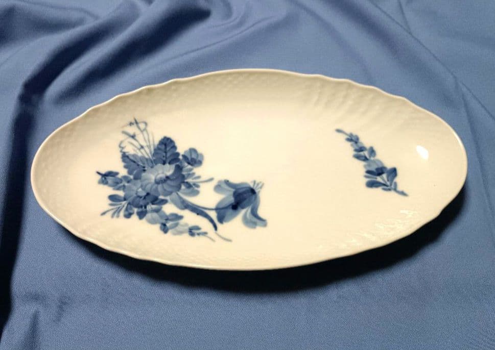 ロイヤルコペンハーゲン ブルーフラワー カーブ 舟形 オーバルデイッシュ
