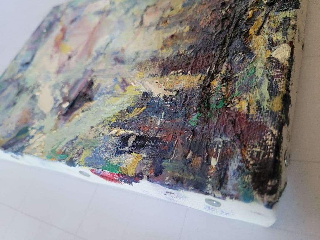 「上野眺望」 油彩画