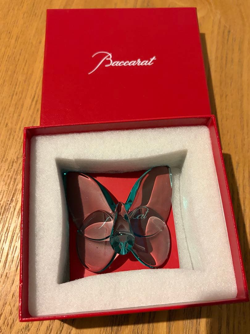新品未使用 Baccarat ラッキーバタフライ ターコイズ