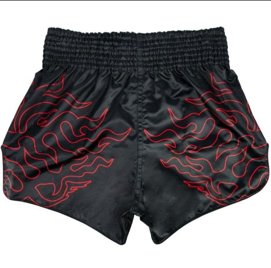 Fairtex ムエタイ ボクシング ショーツ スリムカット ショーツ 黒/赤
